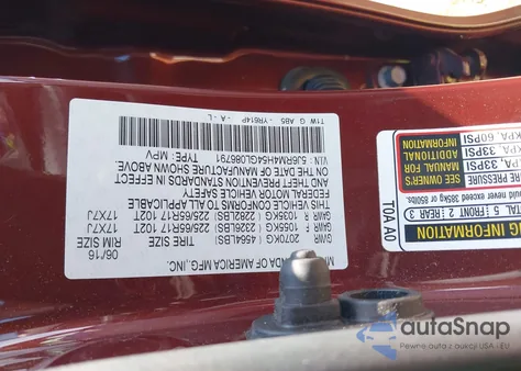 2016 Honda Cr-V Ex из США, поврежденный, VIN 5J6RM4H54GL086791